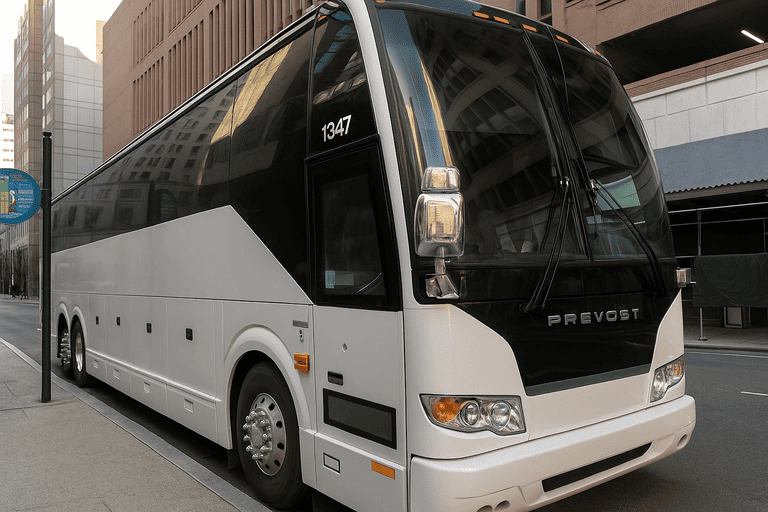 a Charter Bus Rental Lees Summit coach bus